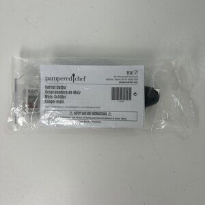 Pampered Chef Kernel Cutter w/Serrated Blade & Cover #1114 New Sealed 7¼ inch